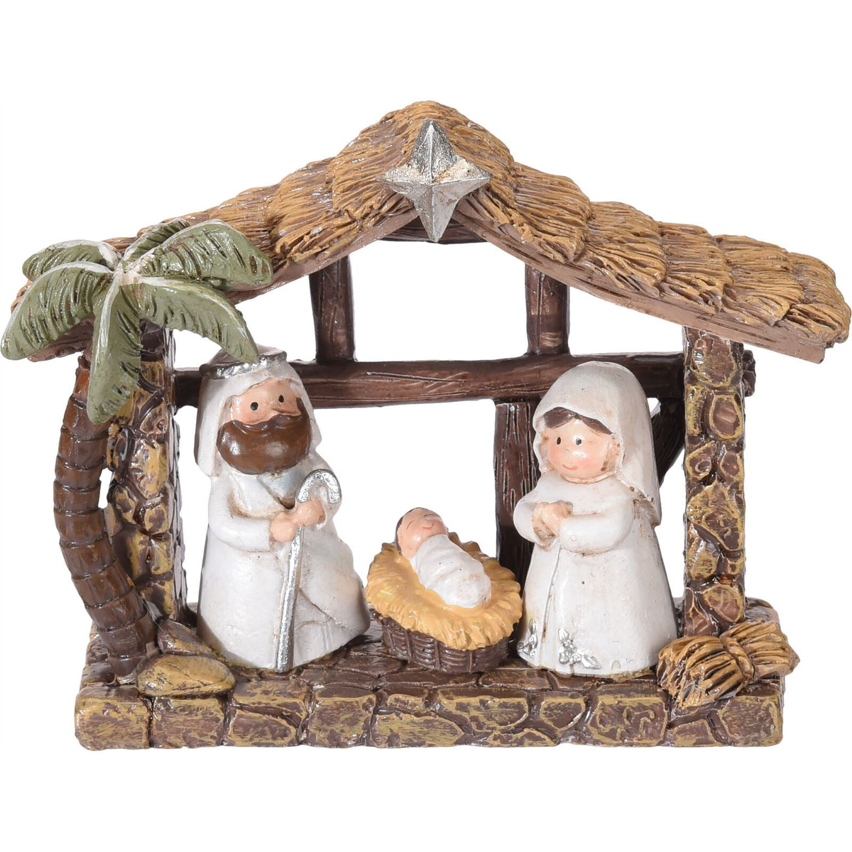 Mini Christmas Nativity Scene | Nativity Set with Baby Jesus, Mary & Joseph Nativity Set - Tophatter Daily Deals