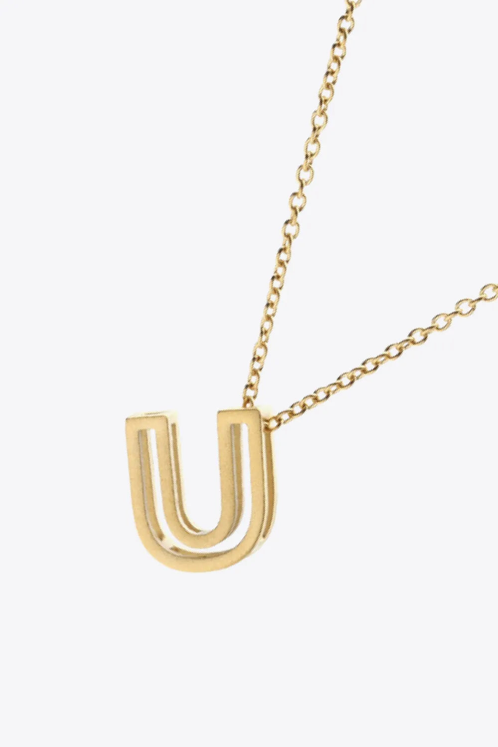 U to Z Letter Pendant Nekclace Necklaces - Tophatter Daily Deals