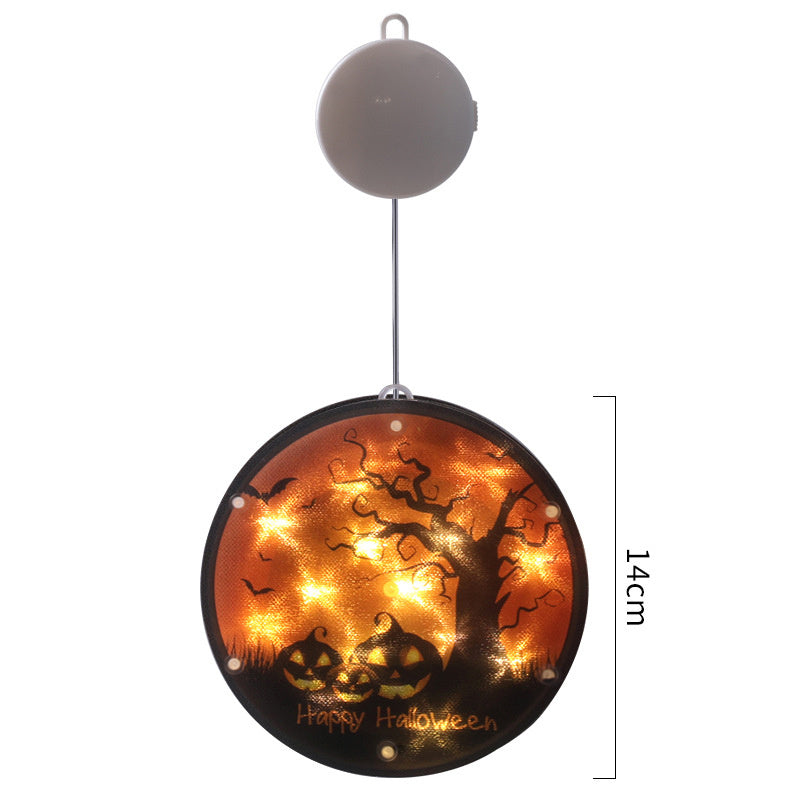 Halloween LED Lantern 160mm PVC Decor, IP44 Spooky Glow 4 Style 3D Changing Face Moving Picture Frame - Tophatter Daily Deals