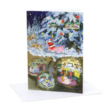 Badger Father Christmas Advent Calendar Greetings Card | Advent Calendar - A5 Advent Calendar - Tophatter Daily Deals