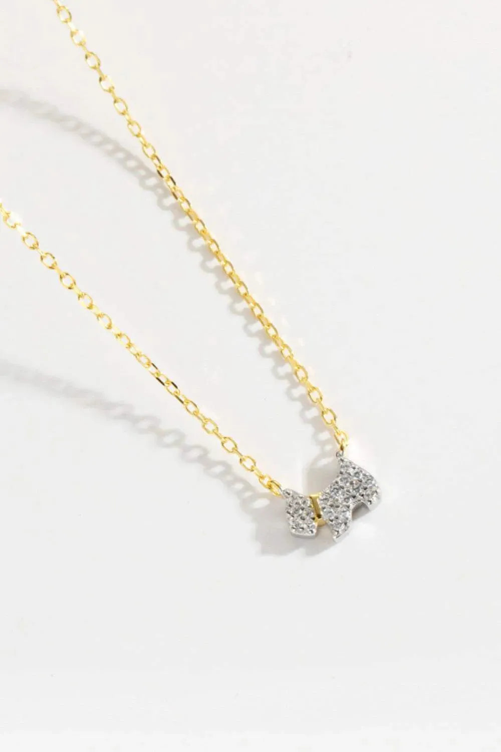 Puppy Zircon 925 Sterling Silver Necklace Necklaces - Tophatter Daily Deals