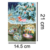 Badger Father Christmas Advent Calendar Greetings Card | Advent Calendar - A5 Advent Calendar - Tophatter Daily Deals