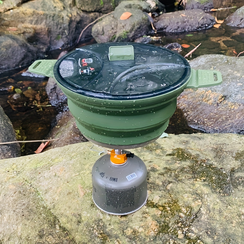 Camping Cook Pot Portable Outdoor Cookware Camp Cooking - Tophatter Daily Deals