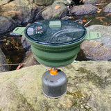 Camping Cook Pot Portable Outdoor Cookware Camp Cooking - Tophatter Daily Deals