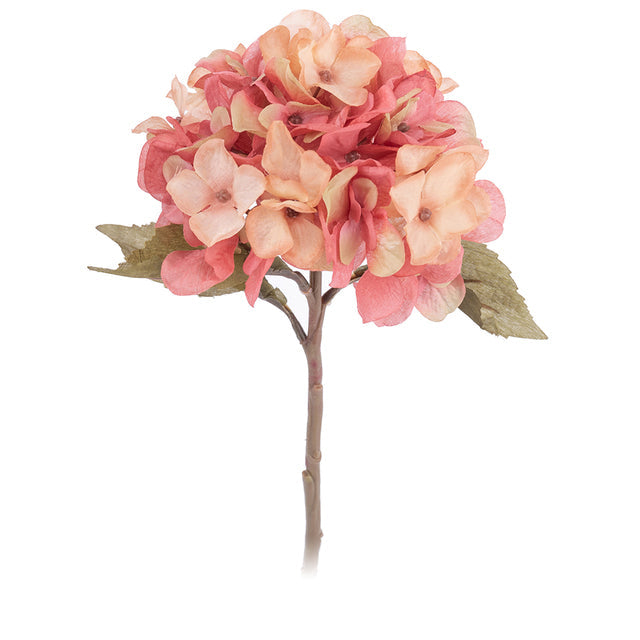 Artificial Flowers Hydrangea Branch Home Wedding Decor Autum Orange 0 - Tophatter Daily Deals