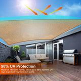 98% UV Block Awning Shelter Rectangle Shade Sails Top Canopy Outdoor Recreation - Tophatter Daily Deals