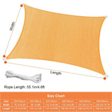 98% UV Block Awning Shelter Rectangle Shade Sails Top Canopy Outdoor Recreation - Tophatter Daily Deals
