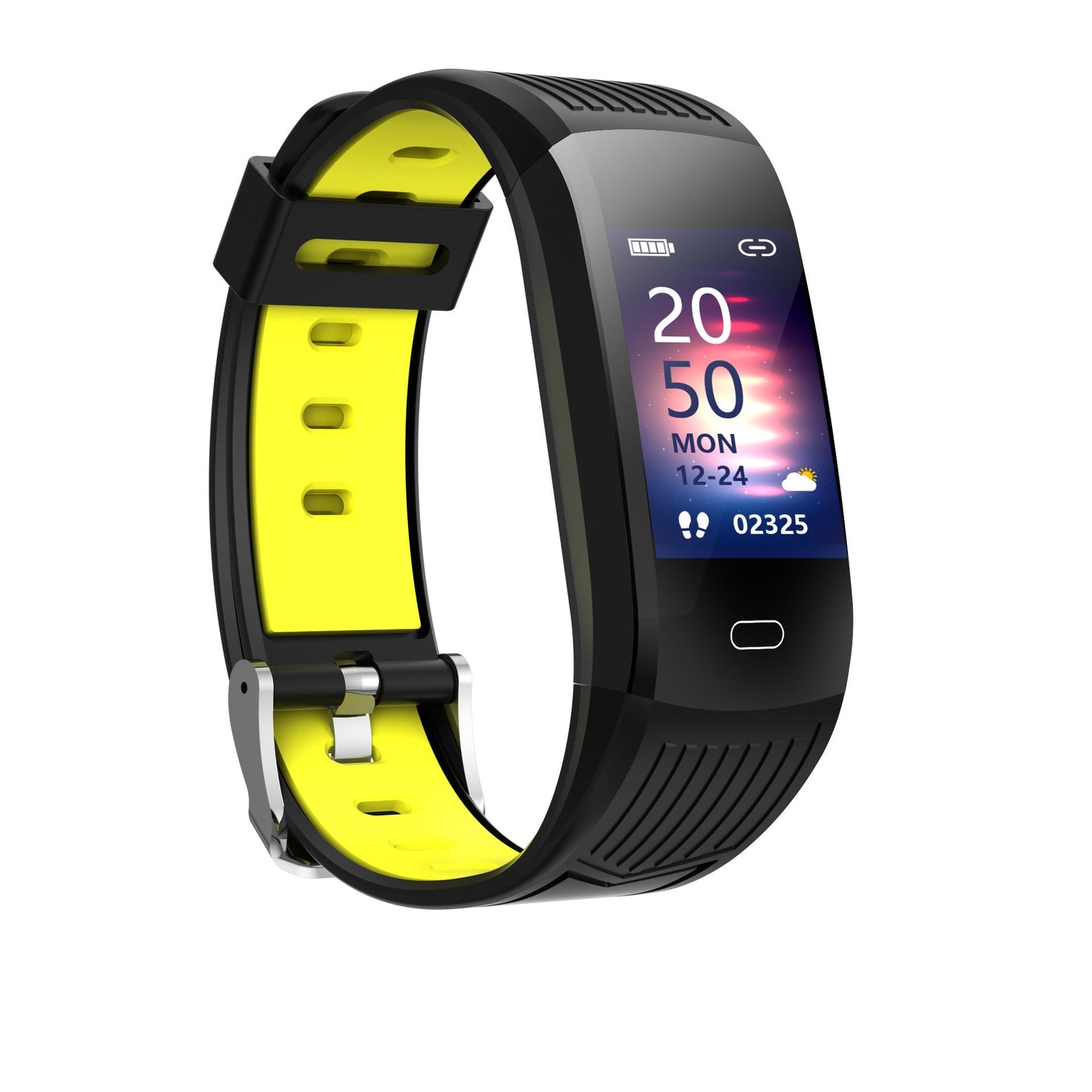 Bluetooth Smart Sports Bracelet Color Screen Electronic Watch Yellow 0 - Tophatter Daily Deals