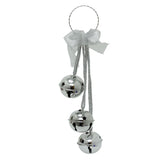 Extra Large Silver Christmas Jingle Bells Door Hanger | Hanging Bell Garland Jingle Bells - Tophatter Daily Deals