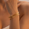 Minimalist Stainless Steel Cuff Bracelet Bracelets - Tophatter Daily Deals