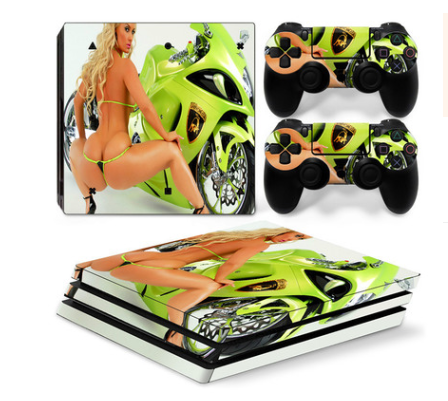 0131-0155 PS4 Pro game machine host Sticker Anti scraping geometric pattern sticker 3 3 12 0 - Tophatter Daily Deals