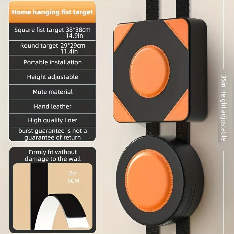 Wall Boxing Target Pad Sponge Yellow Black Set Sports & Fitness > Exercise, Gym & Fitness > Boxing & Martial Arts - Tophatter Daily Deals