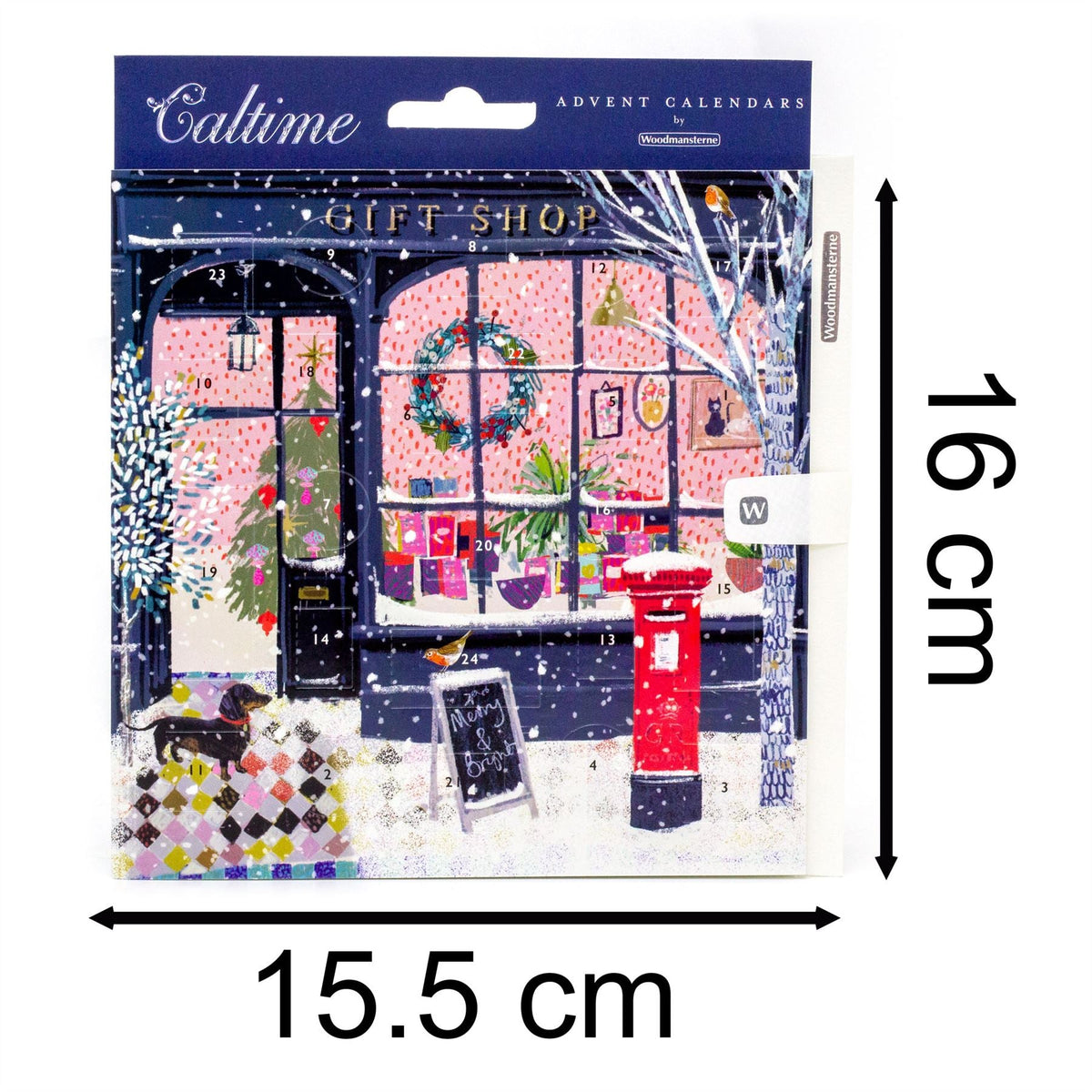 The Christmas Gift Shop - Christmas Advent Calendar Greetings Card & Envelope Advent Calendar - Tophatter Daily Deals