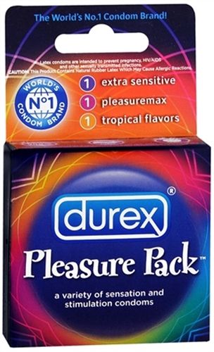 Durex Pleasure Pack - 3 Pack > Essentials > Condoms - Tophatter Daily Deals