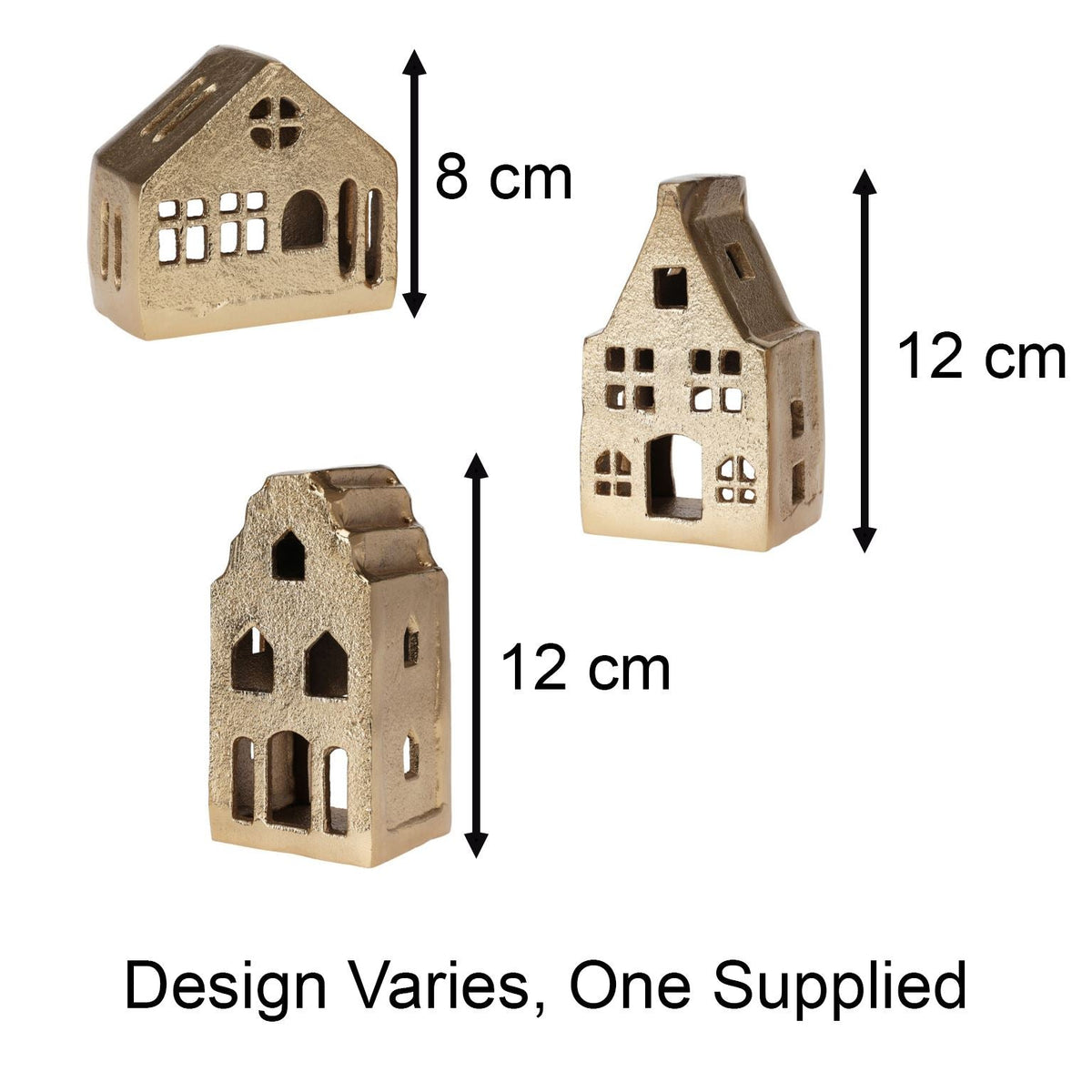 Gold Metal House Shaped Tealight Candle Holder | Christmas Tea Light House Candle Holder - Tophatter Daily Deals