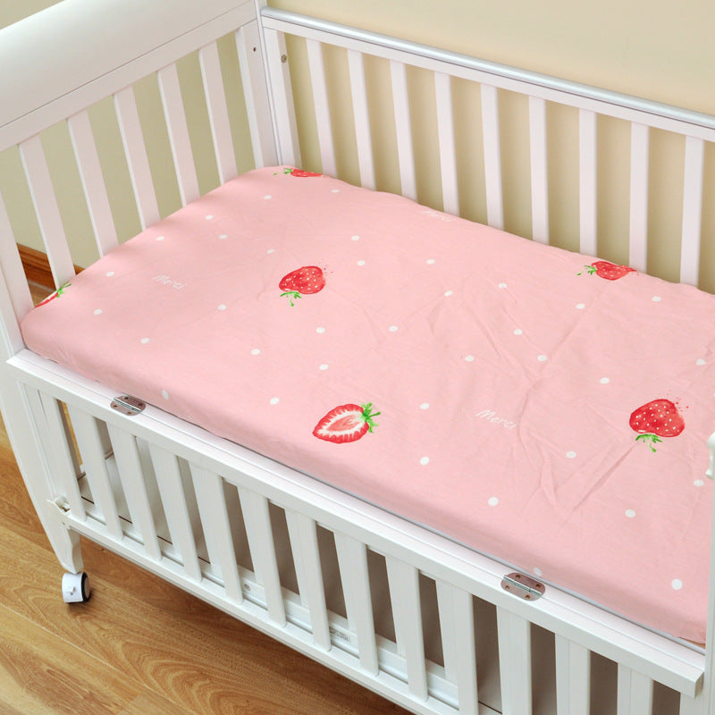 Baby's bed cotton bed sheet baby's mother and baby's products ins children's cartoon bed cover 0 - Tophatter Daily Deals
