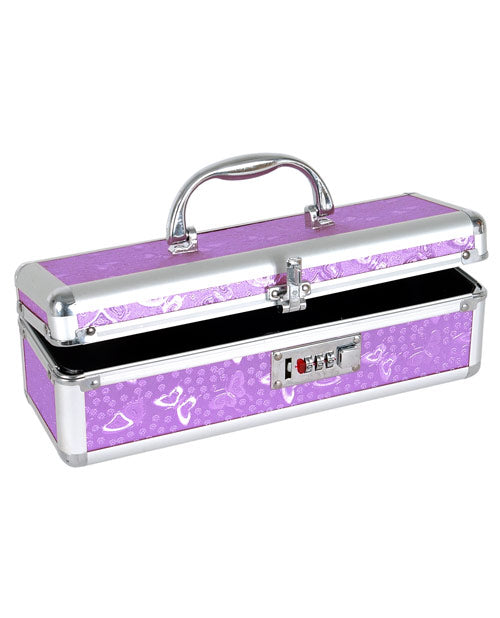 Lockable Vibrator Case Purple Household Storage Containers - Tophatter Daily Deals