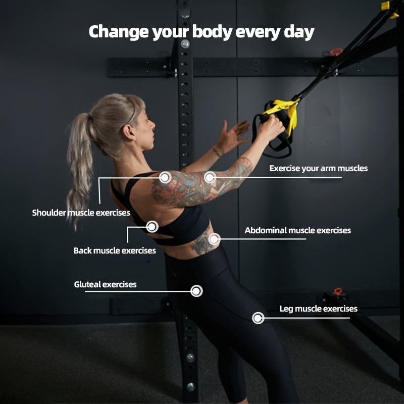 Hanging Training Straps Resistance Set Accessories > Resistance Bands - Tophatter Daily Deals