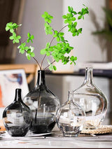 Big Glass Vase Living Room Dried Flowers Nordic Ins Style Glass 0 - Tophatter Daily Deals