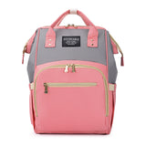 Backpack Lightweight Baby Diaper Bag Upgrade Large Capacity Wet And Dry Baby Products Pack Grey Pink 0 - Tophatter Daily Deals
