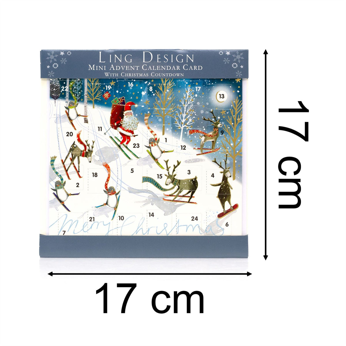 Festive Fun Christmas Advent Calendar Greetings Card | Door Advent Calendar Advent Calendar - Tophatter Daily Deals