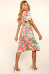 Haptics Tiered Floral Midi Dress with Pockets Casual Dresses - Tophatter Daily Deals