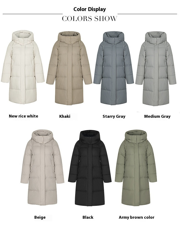 Insulating Women’s Long Puffer Coat - Hooded Quilted Winter 3D Changing Face Moving Picture Frame - Tophatter Daily Deals