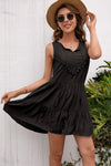 Tassel Tie Lace Trim Sleeveless Dress Casual Dresses - Tophatter Daily Deals