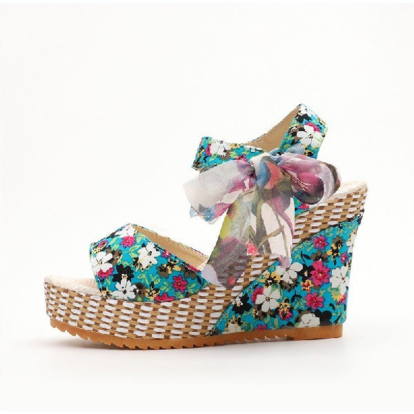 Bohemian high heel sandals 0 - Tophatter Daily Deals