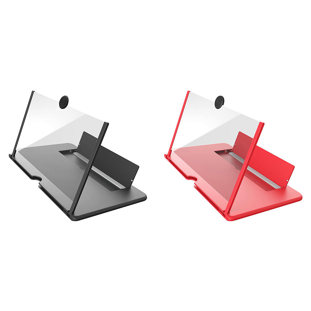 3D Screen Magnifier Signal Booster Mobile Screen Lightweight Foldable Magnifying Glass BlackRed 0 - Tophatter Daily Deals