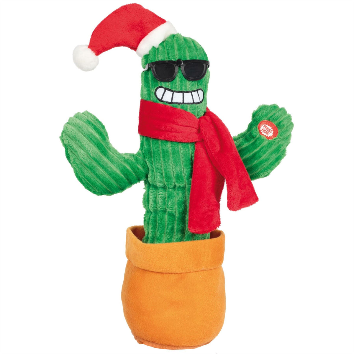 Dancing Christmas Cactus | Animated Musical Xmas Decoration with Sound & Motion Musical Decoration - Tophatter Daily Deals