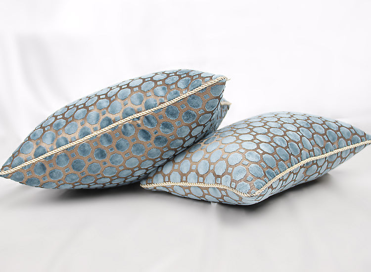 Blue Polka Dot Simple Head Of Bed Large Cushion Sofa Cushion Throw Pillow 0 - Tophatter Daily Deals