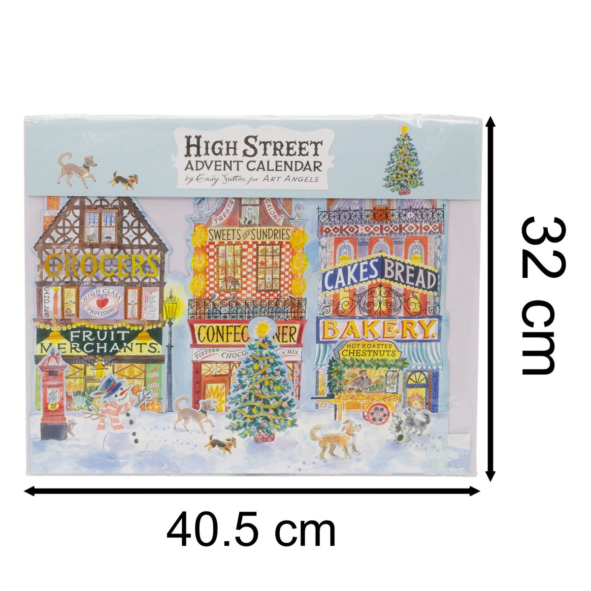 3D High Street Christmas Advent Calendar | Advent Calendar Pop-Up Winter Scene Advent Calendar - Tophatter Daily Deals