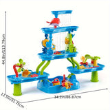 4-Tier Kids Water and Sand Activity Table Pool Toys & Inflatables - Tophatter Daily Deals