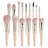 30 PCs Makeup Brush Set Soft Hair Eye Shadow Blush Face Powder Full Set 15 Pink Matte 0 - Tophatter Daily Deals