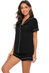 Printed Button Up Short Sleeve Top and Shorts Lounge Set Loungewear Sets Apparel & Accessories H#Y HOT DEALS HOME PAGE Lingerie Sleepwear Loungewear Loungewear Sets New Deals Sexy sexy lingerie Ship From Overseas Ship from USA Sleep Sleepwear Sleepwear & Loungewear USA USA STOCK - Tophatter Daily Deals And Savings