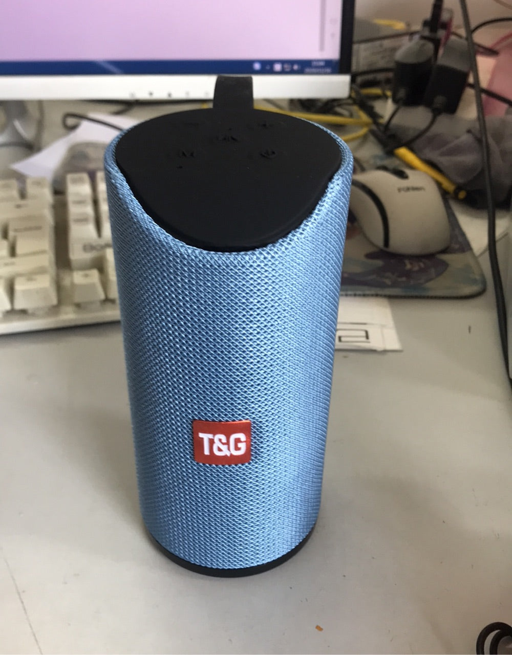 Bluetooth speaker for mobile phone Blue 0 - Tophatter Daily Deals