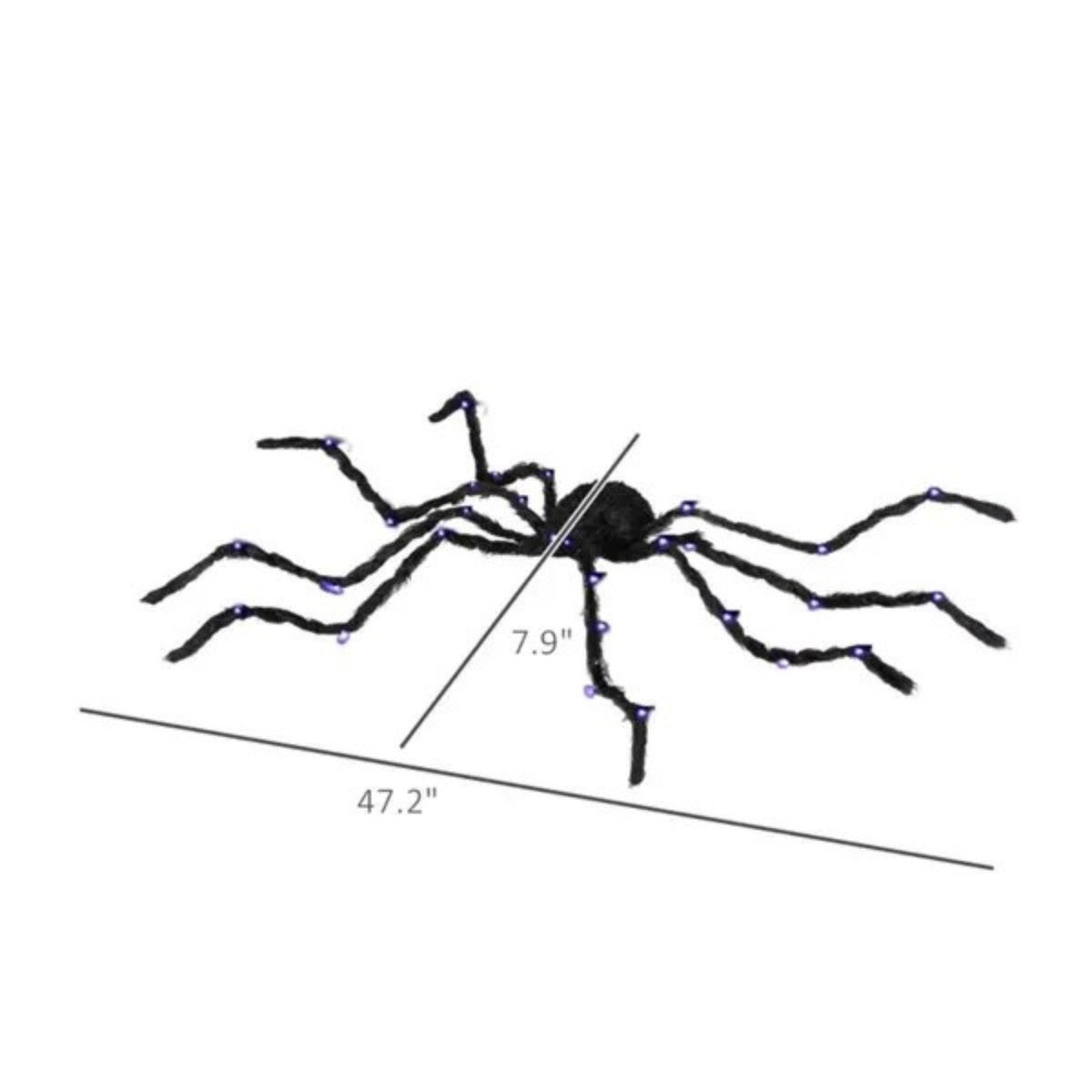 Light Up Oversized Spider Halloween Decoration Yard Prop 3D Changing Face Moving Picture Frame - Tophatter Daily Deals