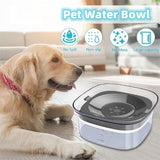 70oz Dog Water Bowl Large Capacity Spill Proof Dog Bowl Transparent 2L Visible Water Level Slow Drinking Bowl For Dogs And Cats Pet Products 0 - Tophatter Daily Deals
