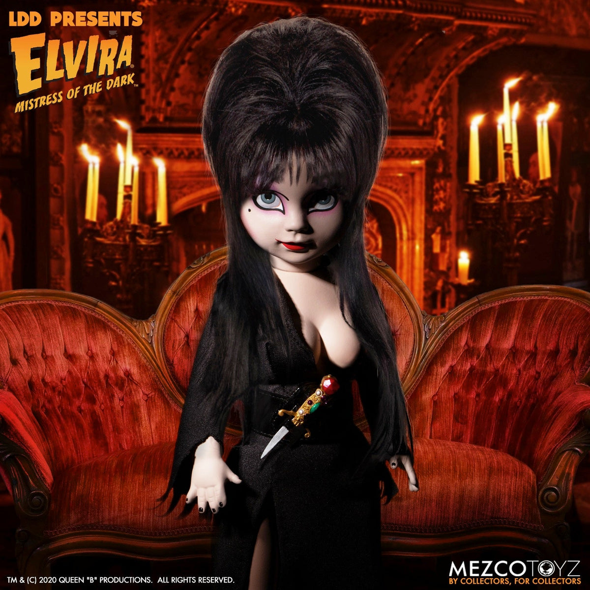 Elvira, Mistress of the Dark – Living Dead Dolls Presents Elvira Doll Collectible Doll - Tophatter Daily Deals
