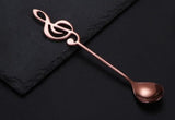 304 stainless steel music symbol creative spoon Rose gold 0 - Tophatter Daily Deals