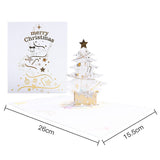 3d Christmas Greeting Card Stereo Christmas Tree Card Creative Crystal Christmas Tree 0 - Tophatter Daily Deals