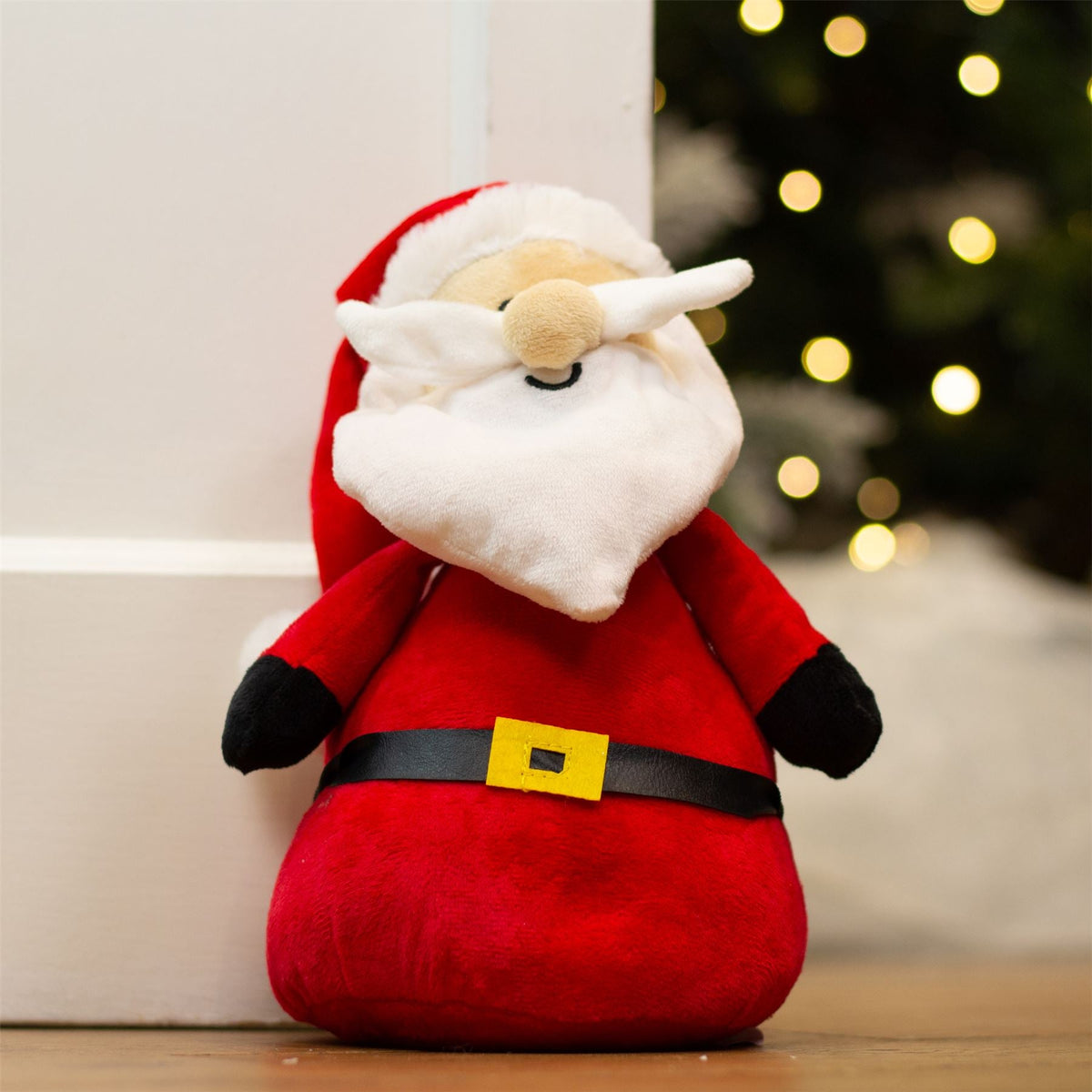 Santa Festive Christmas Character Doorstop | Novelty Fabric Door Stop - 23cm Doorstop - Tophatter Daily Deals