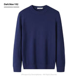 Soft Relaxed Men's Knit Sweater - Crew Neck, Modal Dark Blue 3D Changing Face Moving Picture Frame - Tophatter Daily Deals