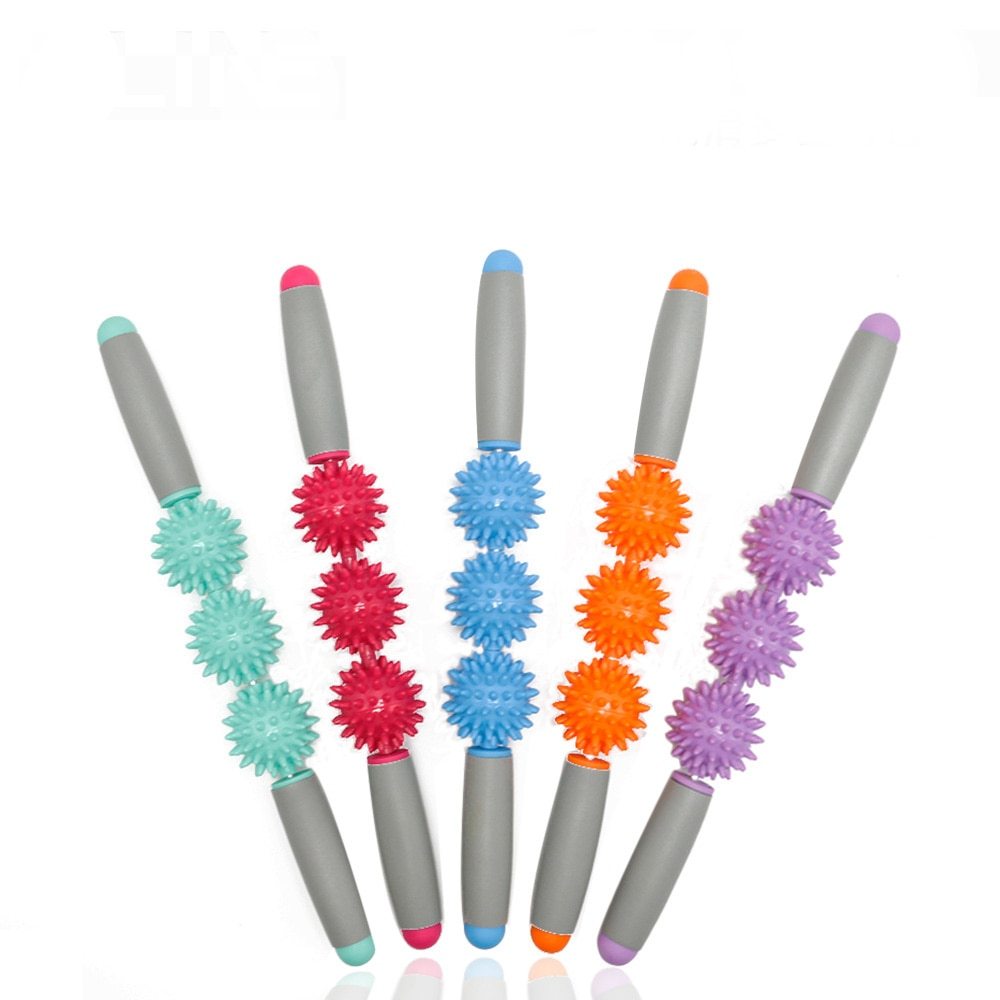 Anti Cellulite Massager Stick Anti-Cellulite Trigger Point Stick Body Foot Face Leg Slimming Massage Muscle Roller 0 - Tophatter Daily Deals