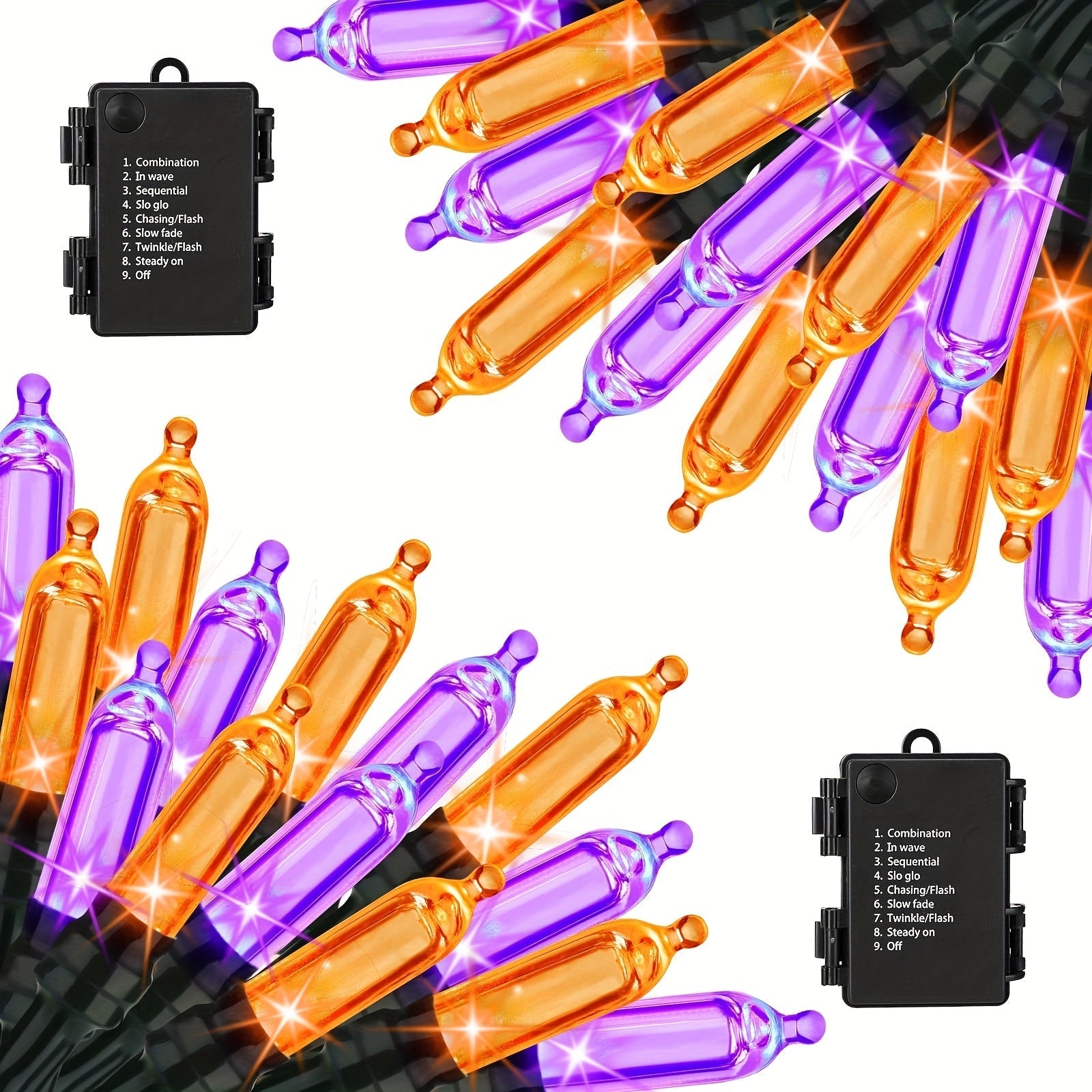 50LEDs 500cm Halloween String Lights (2pcs) Halloween - Tophatter Daily Deals