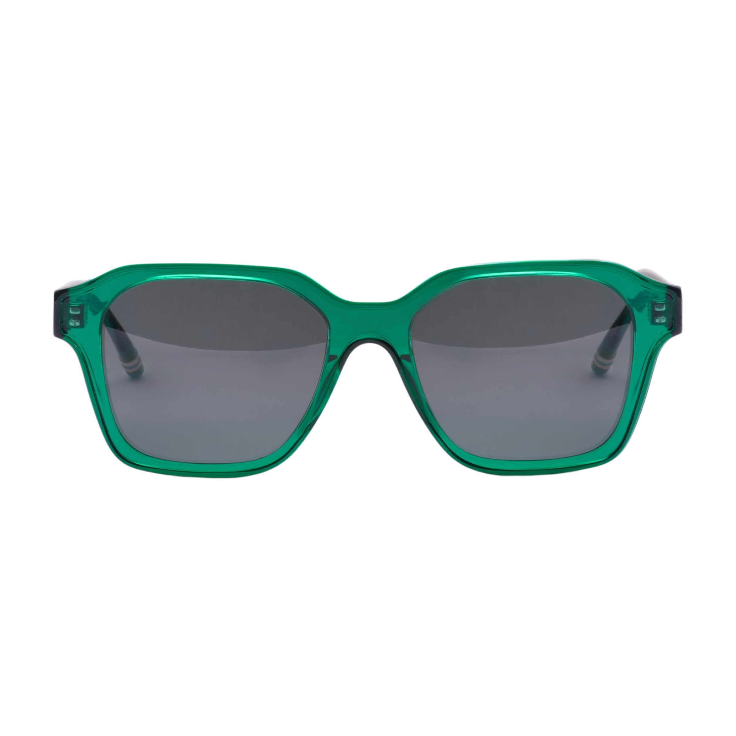 Out East Eyewear Madison Sunglasses Cristal Green Smoke Lens Sunglasses - Tophatter Daily Deals