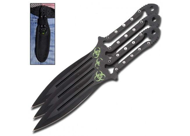Bone Splicer 3 Piece Throwing Knives knives - Tophatter Daily Deals
