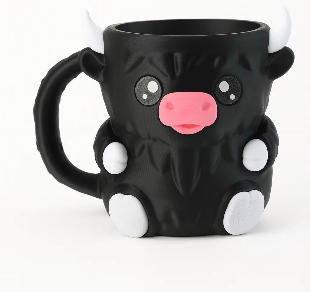 Moo Mug Ice Cream Holder Black - Tophatter Daily Deals