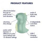 Satisfyer Din-Oooh – Compact Pressure Wave Vibrator with Two Motors > Sex Toys For Ladies > Air Pulsation - Tophatter Daily Deals